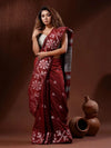 Red Cotton Printed Saree