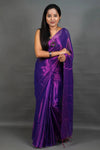 Purple Handloom Tissue Saree
