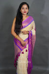 ElegantHandloom Style Saree with Pink Rich Contrast Pallu