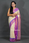 ElegantHandloom Style Saree with Pink Rich Contrast Pallu