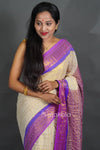 ElegantHandloom Style Saree with Pink Rich Contrast Pallu