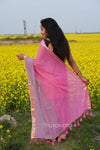Pink Based Multicolor Mul Cotton Saree
