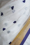 Mul Cotton Saree with Handwoven Motifs