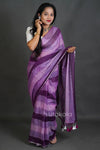 Elegant Multicolor Pastel Stripe Saree