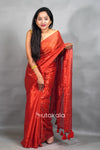 Red Tissue Silk Saree with Elegant Siquence Work
