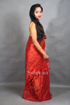 Red Tissue Silk Saree with Elegant Siquence Work
