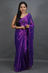 Purple Handloom Tissue Saree
