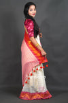 White Mul Cotton Saree with Fancy Border