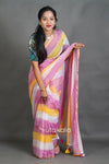 Pastel Multicolor Striped Cotton Saree