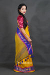 Yellow Mul Cotton Saree with Fancy Border