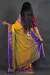 Yellow Mul Cotton Saree with Fancy Border