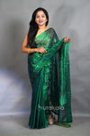 Green Tissue Silk Saree with Elegant Sequence Work